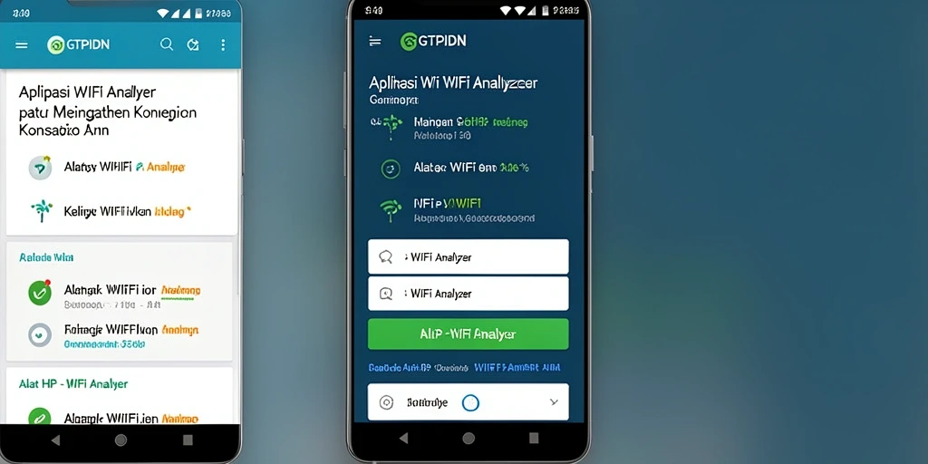 Tampilan antarmuka GTPIDN menampilkan analisis jaringan WiFi secara jelas.