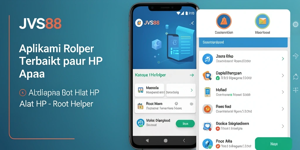 Antarmuka JVS88 yang sederhana dan intuitif sebagai Root Helper.