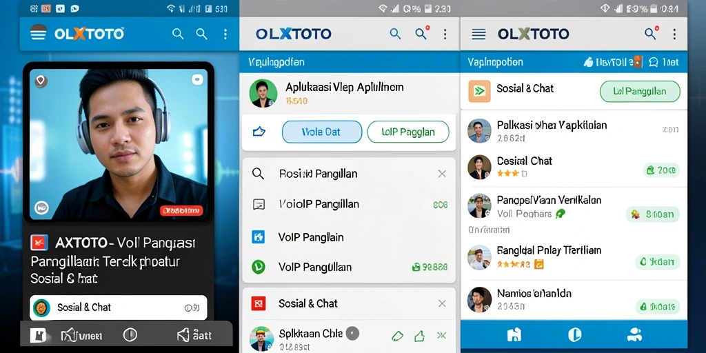 Screenshot antarmuka OLXTOTO menampilkan fitur panggilan VoIP yang intuitif.