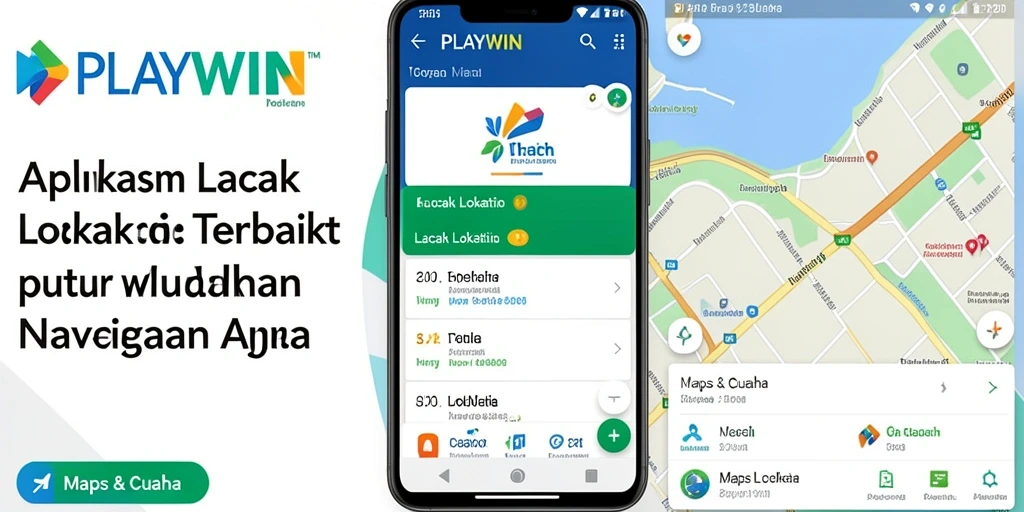 Tampilan antarmuka PLAYWIN yang intuitif dan fungsional untuk lacak lokasi.