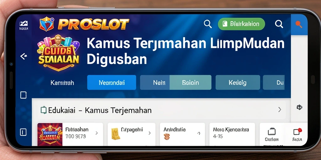 Antarmuka PROSLOT yang intuitif dan fungsional.