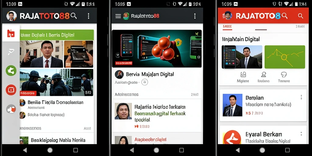 Antarmuka aplikasi RAJATOTO88 yang menarik dan informatif.