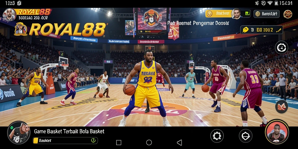 Tampilan antarmuka game Basket yang menarik dan interaktif.