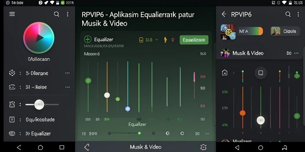 Antarmuka RPVIP6 yang menarik dan fungsional untuk Equalizer.